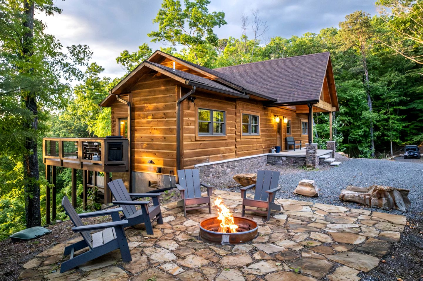 Luxury Lakeview Cabin with Theatre & Game Room near Fontana Lake, Bryson City NC