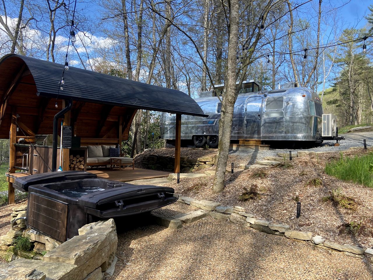 Luxury Airstream Rental for Intimate Getaways to Pisgah Forest, North Carolina