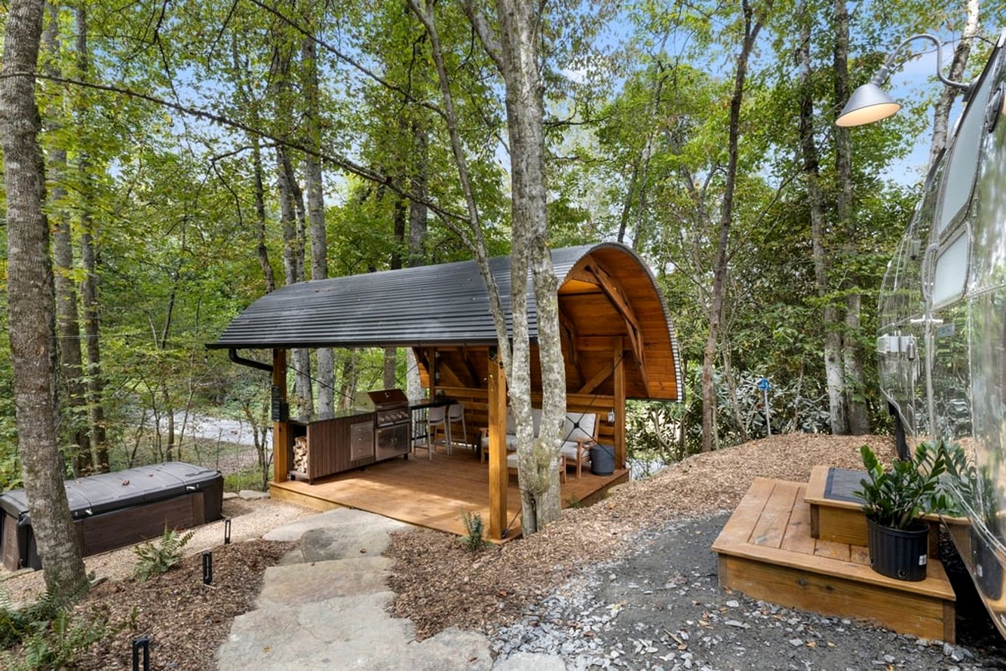 Luxury Airstream Rental for Intimate Getaways to Pisgah Forest, North Carolina