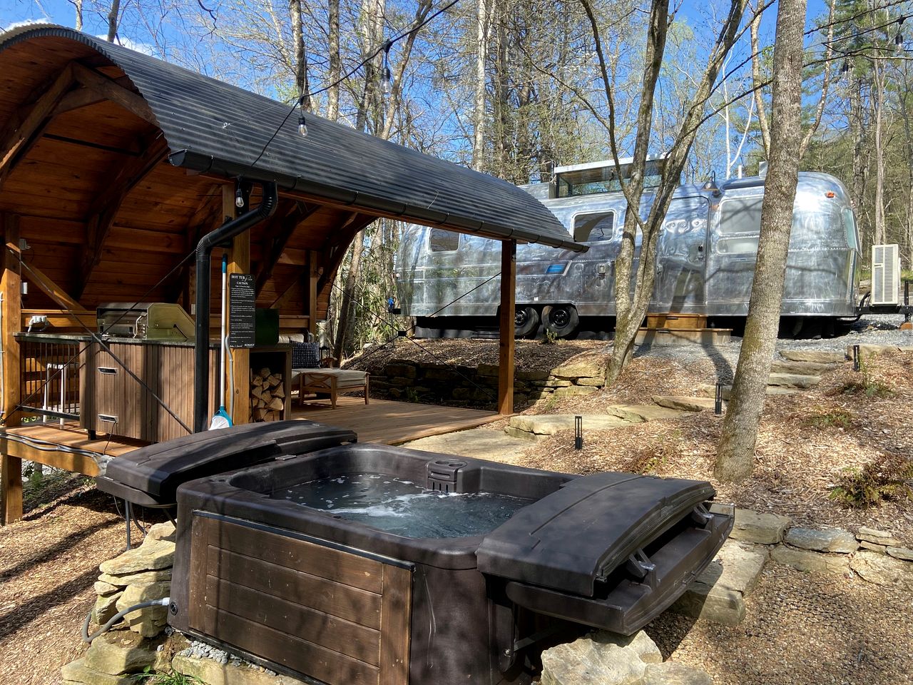 Luxury Airstream Rental for Intimate Getaways to Pisgah Forest, North Carolina