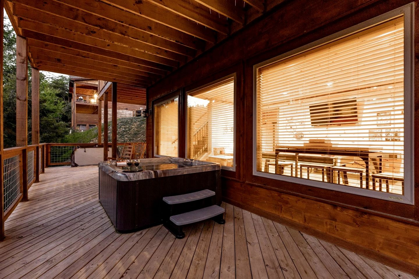 Luxury All-Wood Cabin with Game Room, Theater & Hot Tub near Pigeon Forge & Gatlinburg, Tennessee