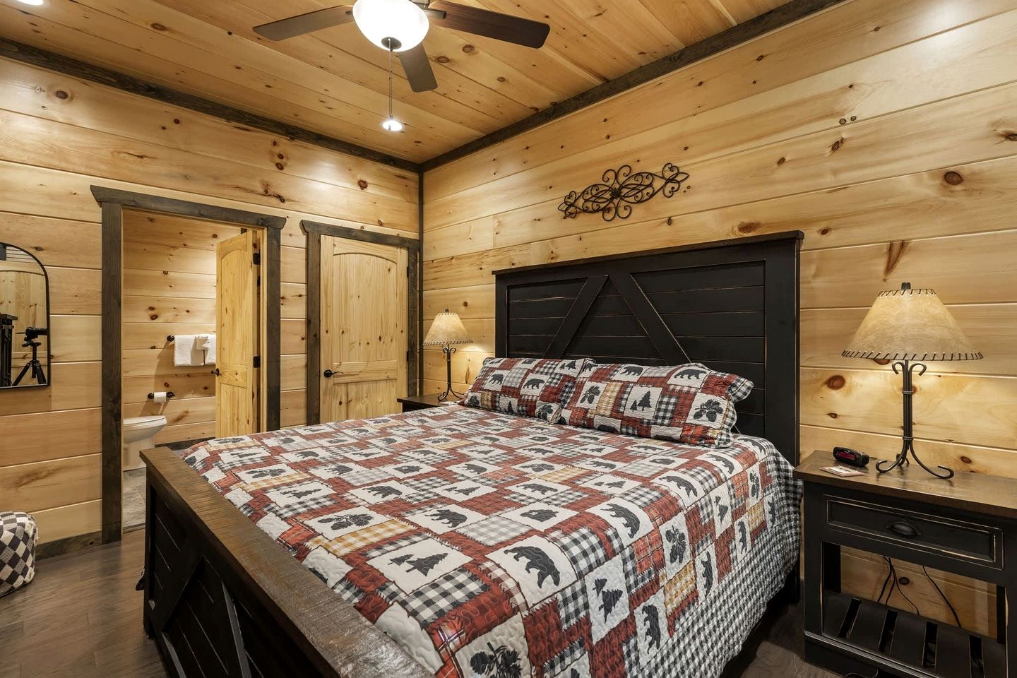 Luxury All-Wood Cabin with Game Room, Theater & Hot Tub near Pigeon Forge & Gatlinburg, Tennessee