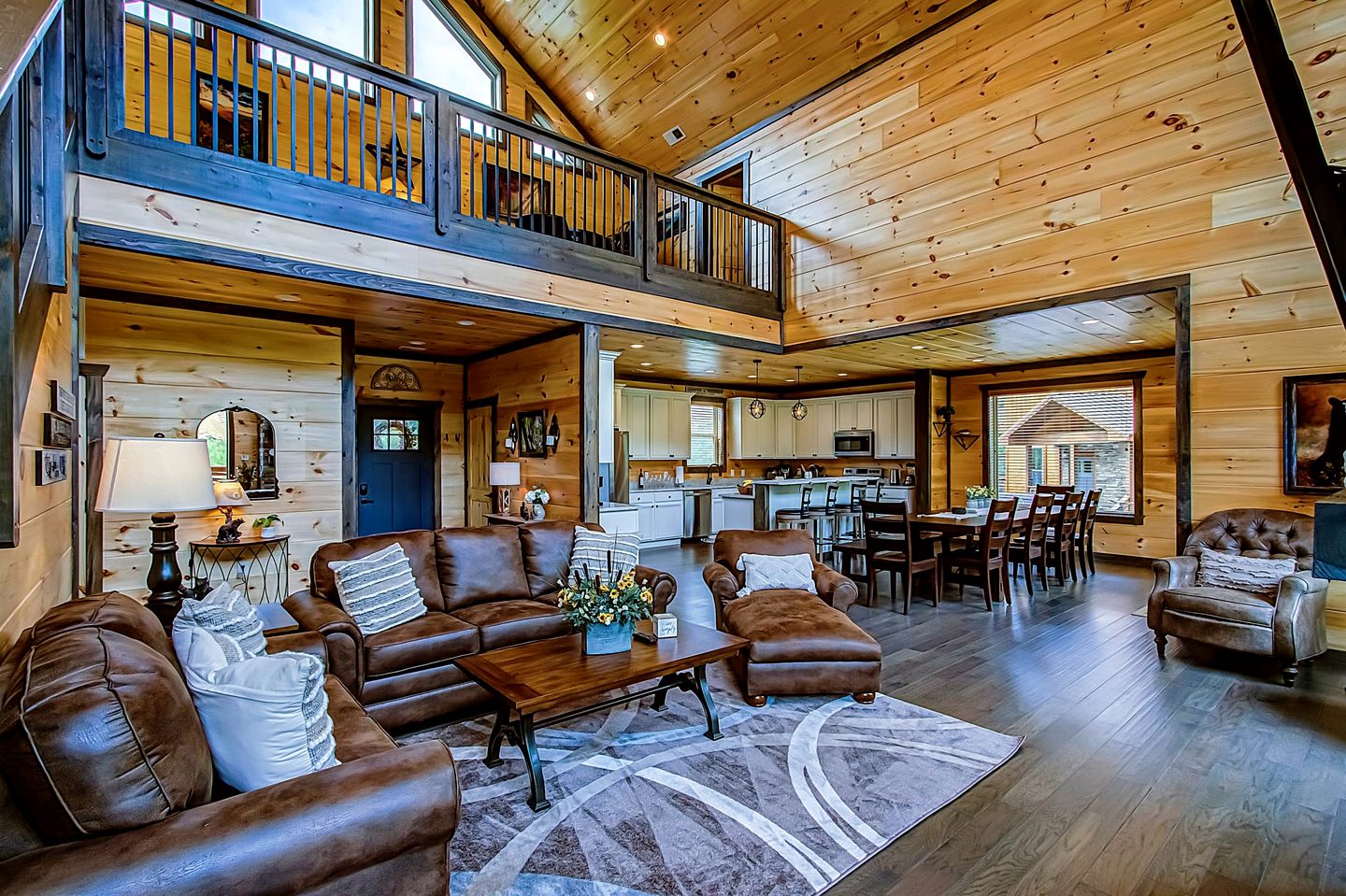 Luxury All-Wood Cabin with Game Room, Theater & Hot Tub near Pigeon Forge & Gatlinburg, Tennessee