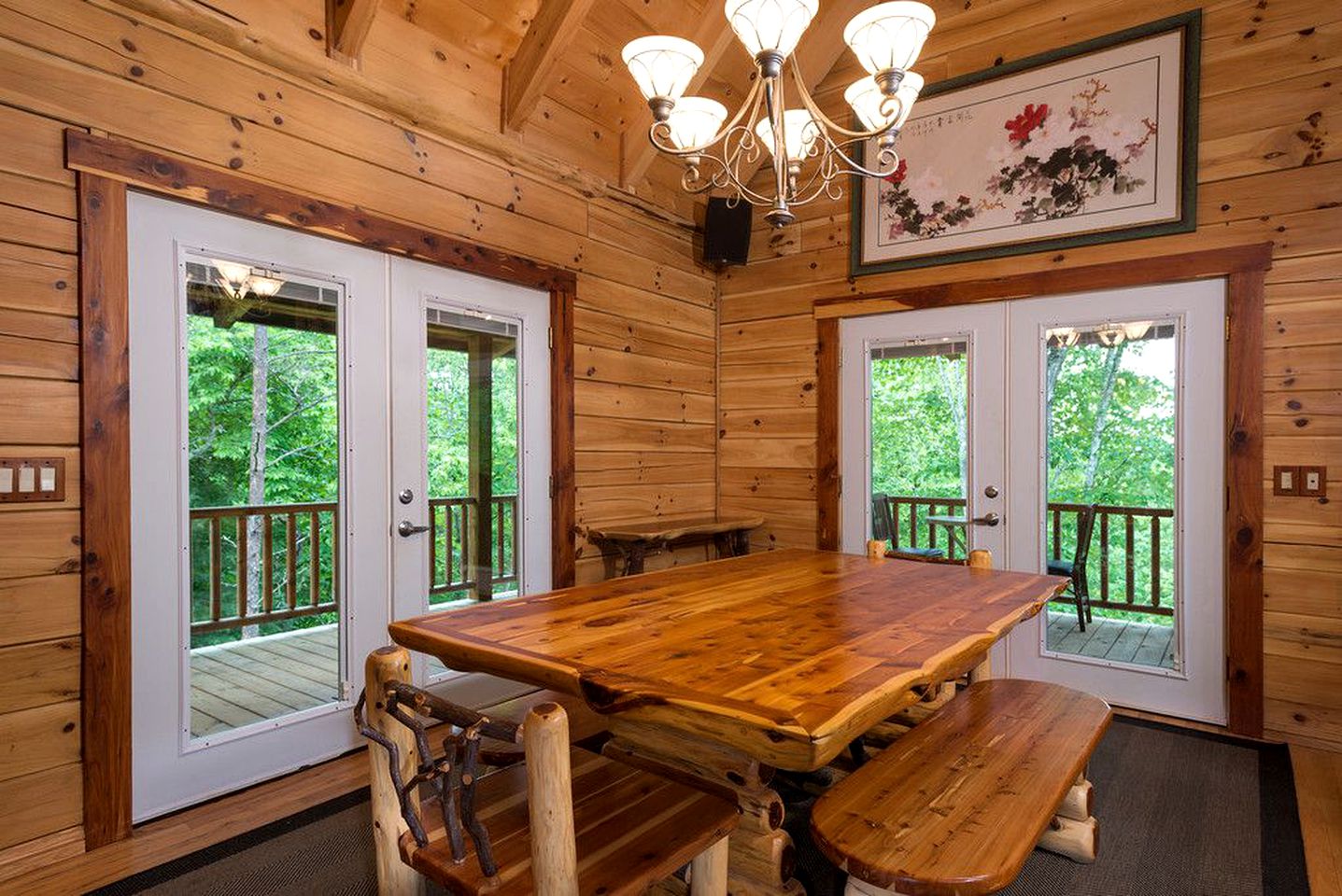 Log Cabin Rental in Mill Spring near Lake Lure, North Carolina