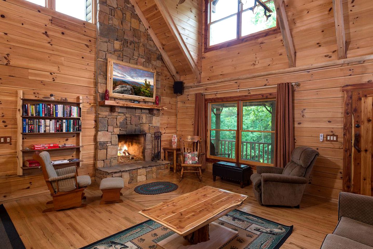 Log Cabin Rental in Mill Spring near Lake Lure, North Carolina