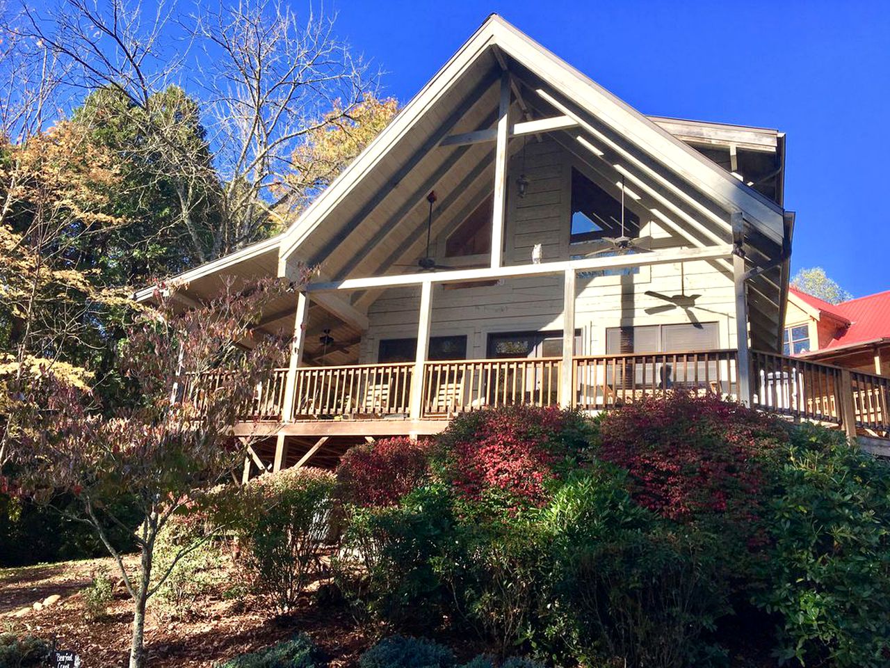 Luxury Cabin Rental With Creek Access in Maggie Valley, North Carolina