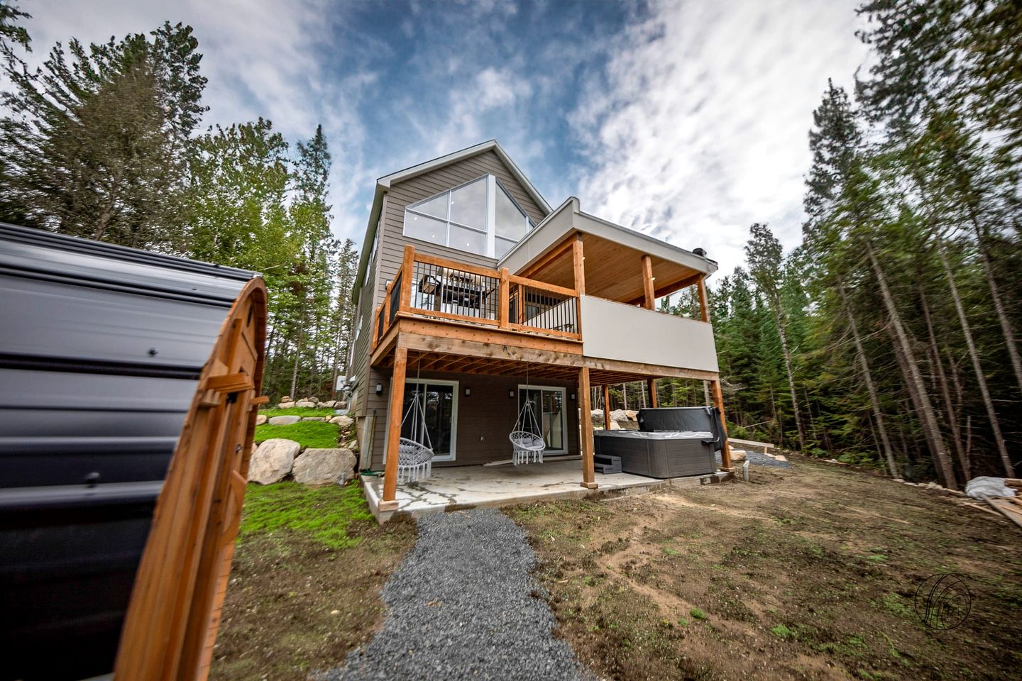 Cabins (Canada, Notre dame de la Merci, Quebec)