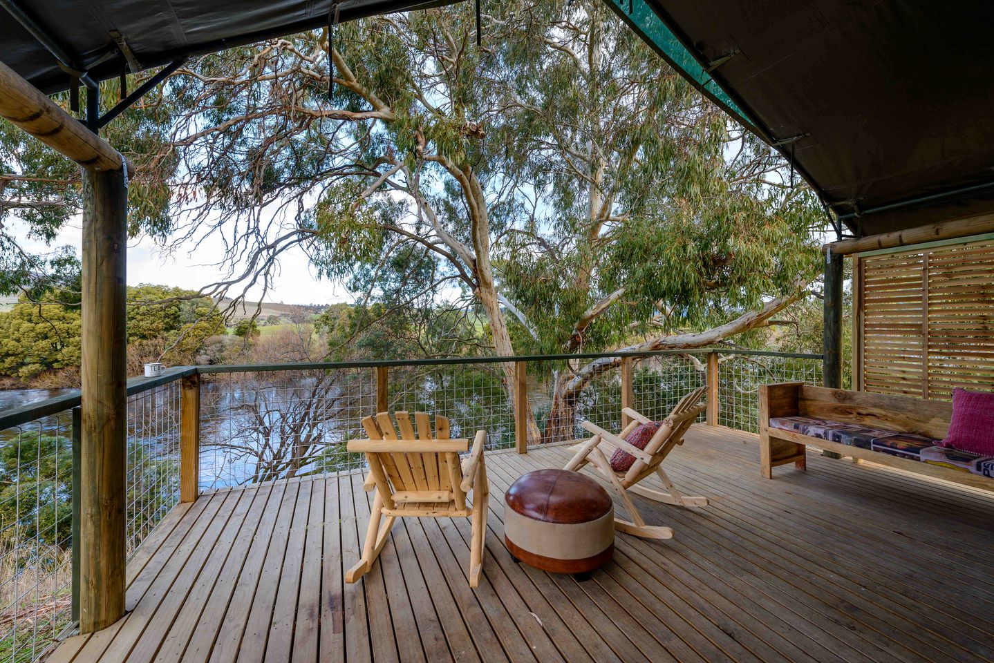 Luxury Camping Retreat on Derwent Riverfront in Tasmania, Australia