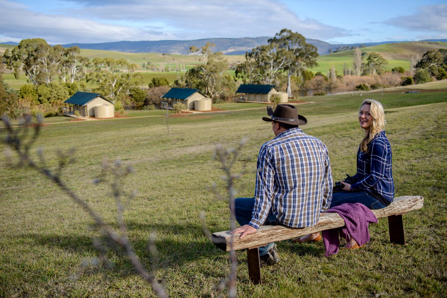 Luxury Camping Retreat on Derwent Riverfront in Tasmania, Australia