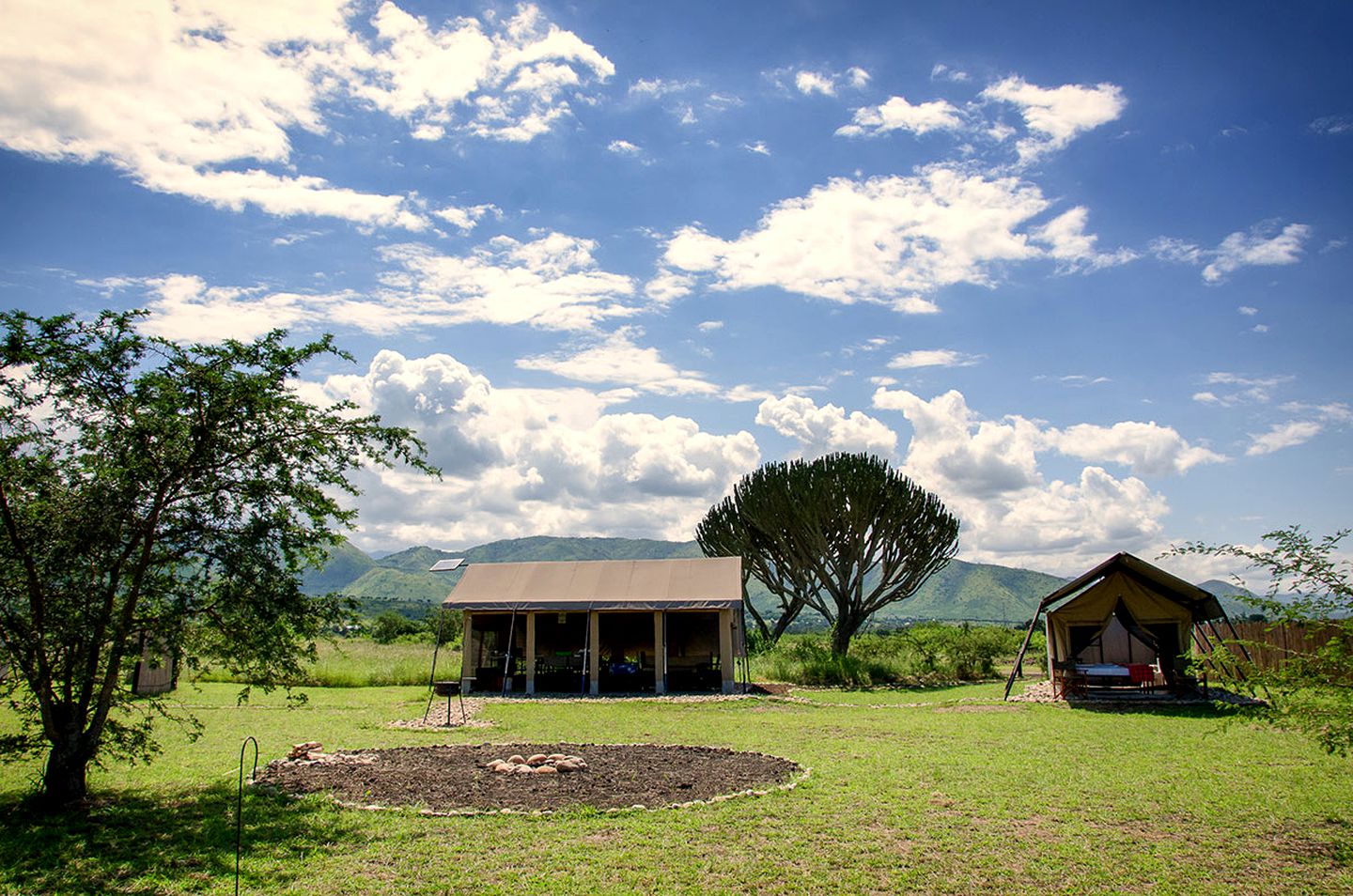 Luxury Camping Safari Tent in Stunning Queen Elizabeth National Park in Uganda