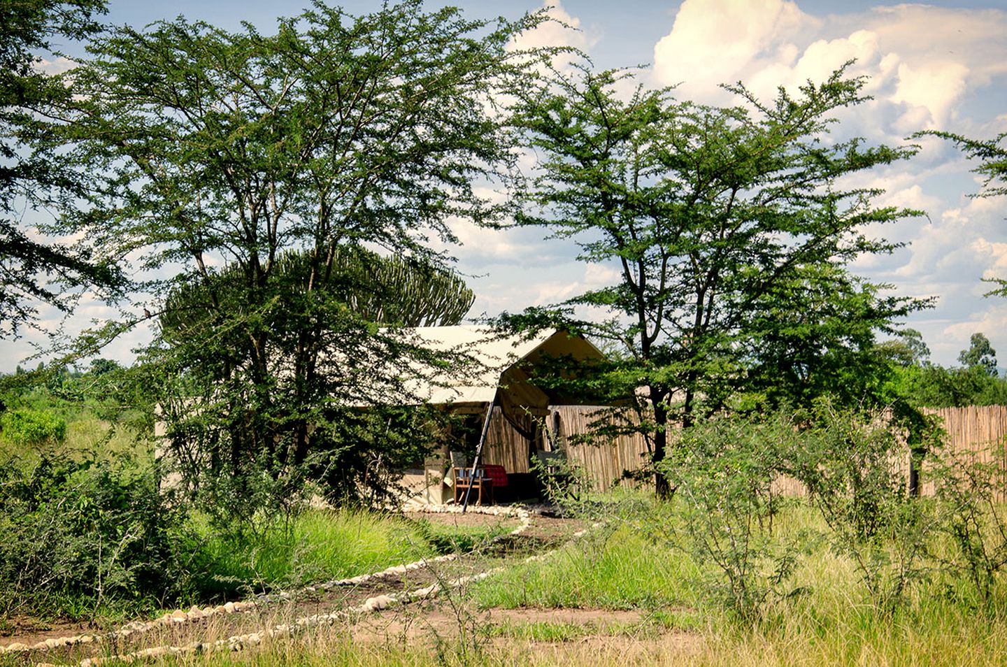 Luxury Camping Safari Tent in Stunning Queen Elizabeth National Park in Uganda