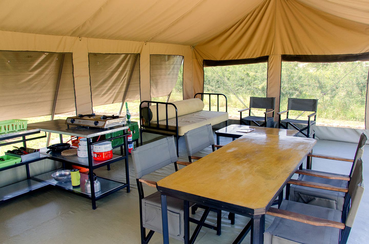 Luxury Camping Safari Tent in Stunning Queen Elizabeth National Park in Uganda