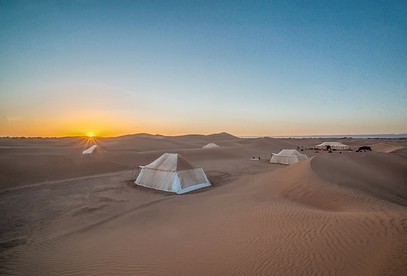 Luxury Camping Tent in the Erg Chigaga Dunes of the Sahara Desert, Morocco photo 5