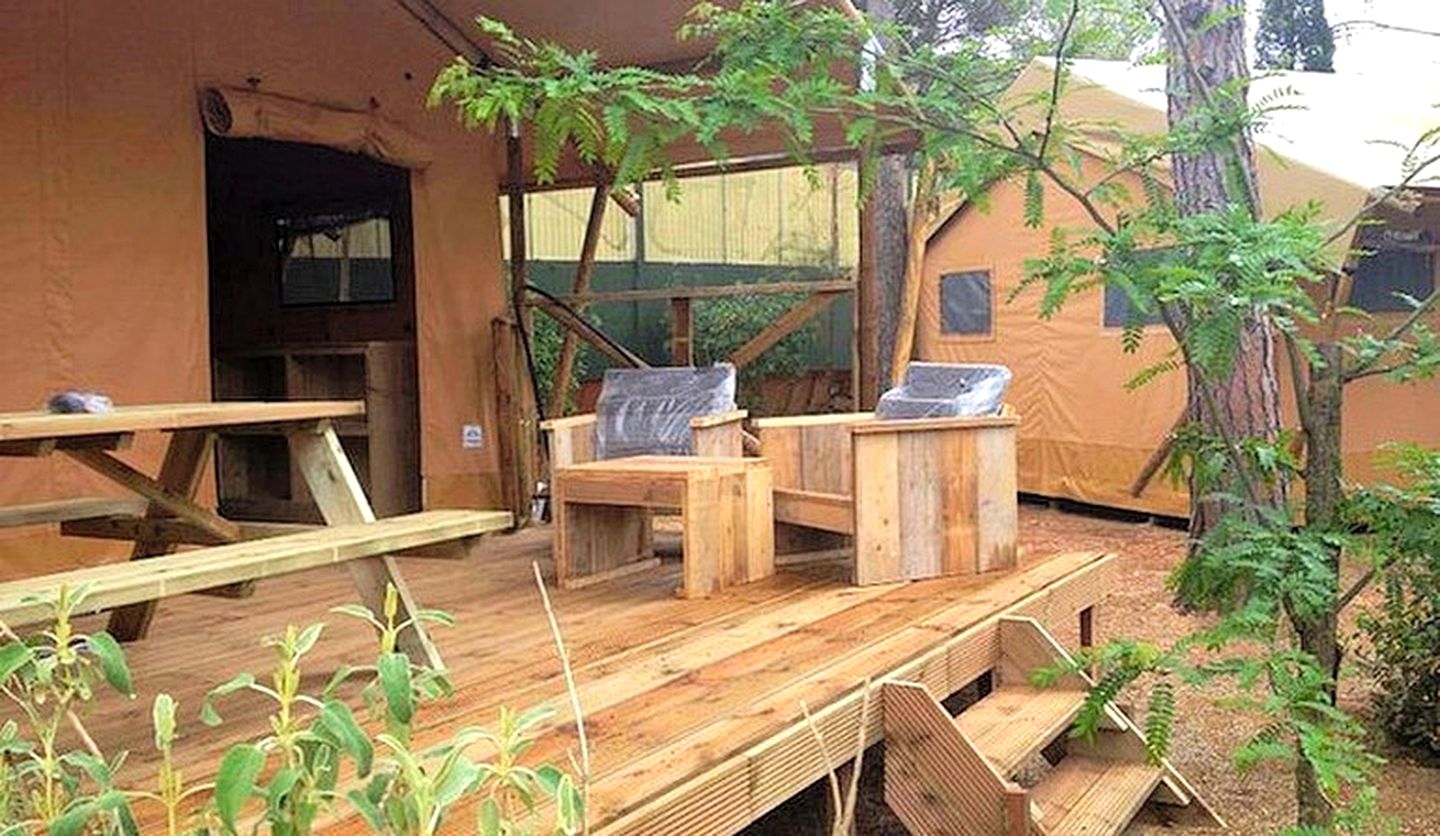 Luxury Camping Tents along the Costa Brava in Catalonia, Spain