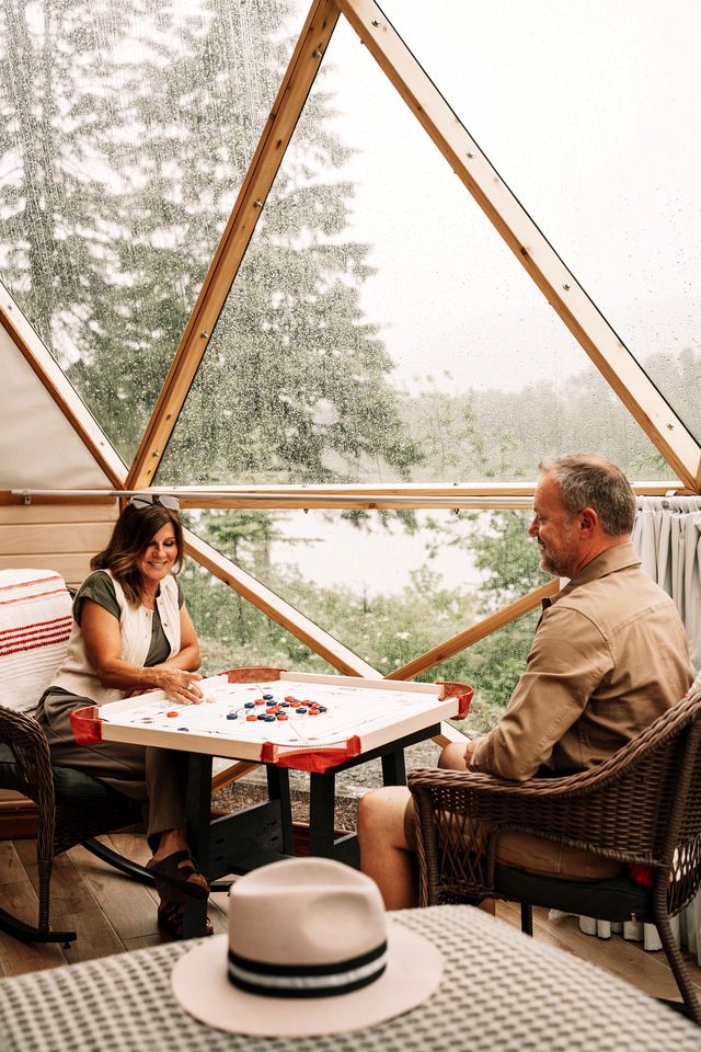 Luxury Dome with Hot Tub for Relaxing Glamping Escapes to Flatlands, New Brunswick