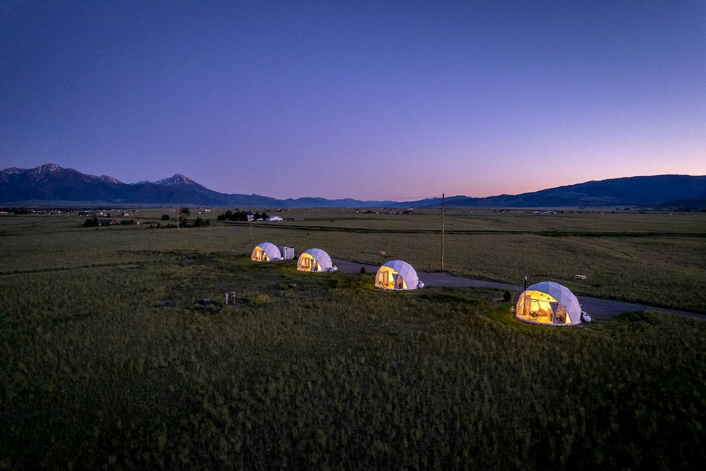 Luxury Montana Dome Retreat with Breathtaking Views Near Yellowstone National Park, Montana