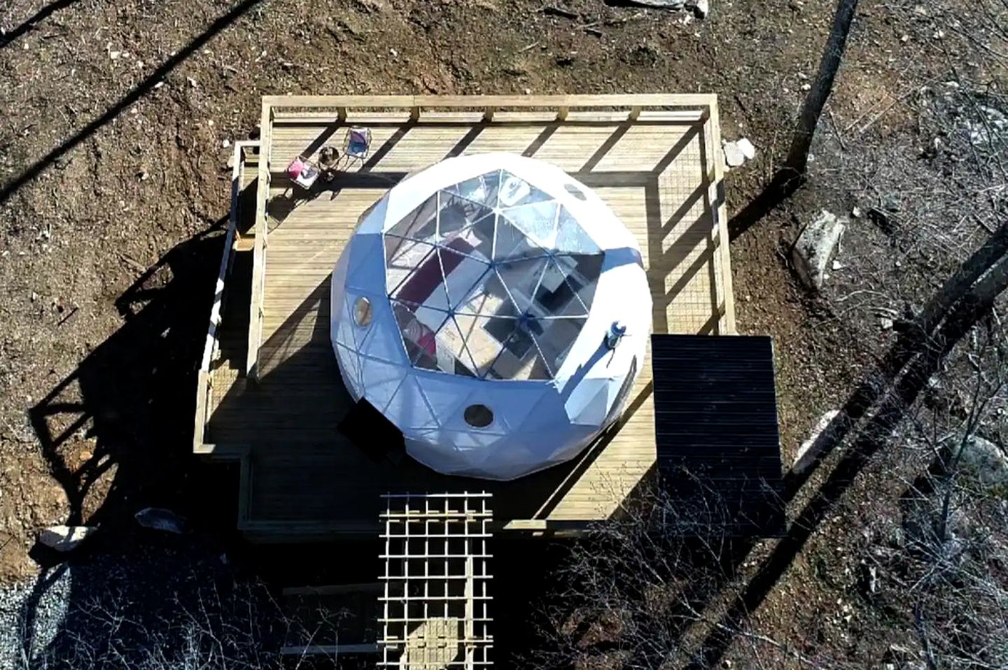 Luxury Geodesic Mountain Dome with Hot Tub in the Vero Mountains, North Carolina