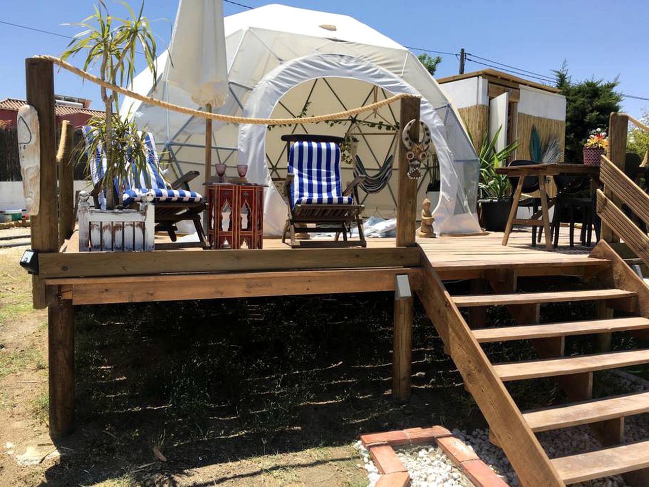 Luxury Dome Rental with Stunning Mountain Views for a Glamping Getaway near Malaga, Spain