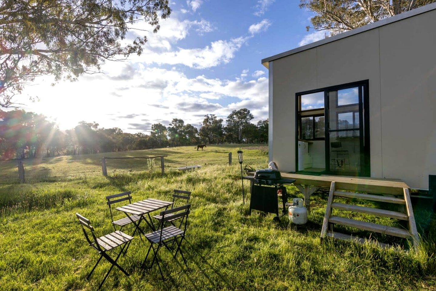 Classy Tiny House on an Alpaca Farm in Windeyer Ideal for Luxury Glamping, NSW