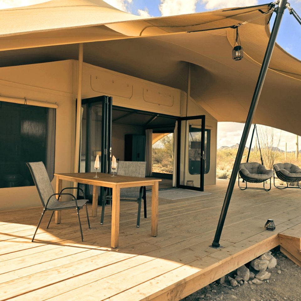 Luxury Glamping Retreat with Private Desert Trails near Saguaro National Park, Tucson Arizona