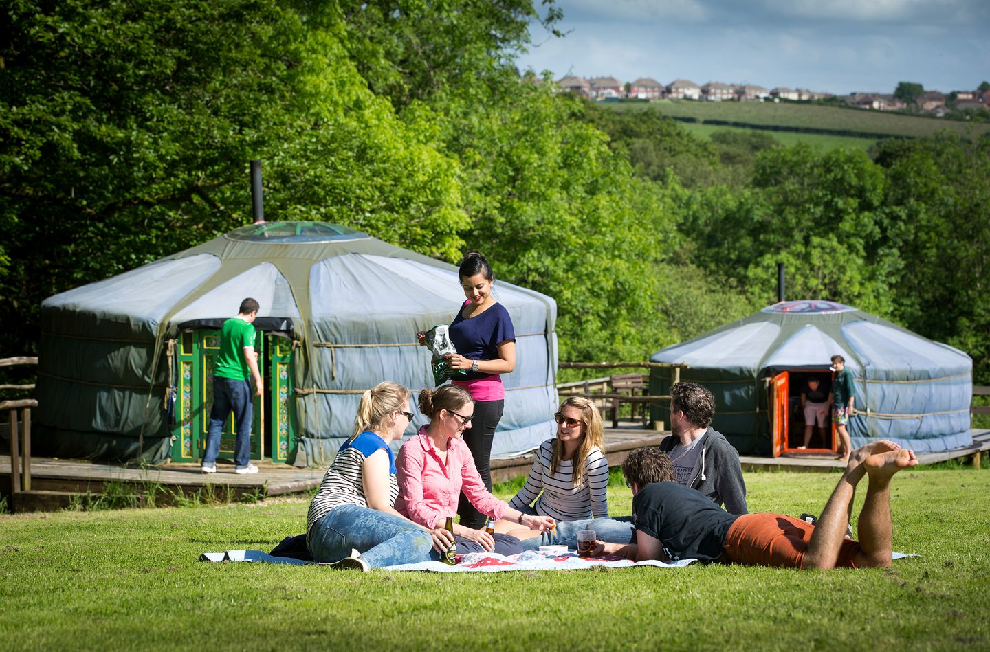 Luxury Mongolian Yurt Camping near Bridgend, South Wales