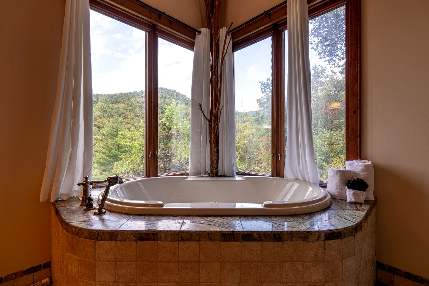 Luxury Mountain Cabin with Hot Tub and Panoramic Views near Pigeon Forge, Tennessee