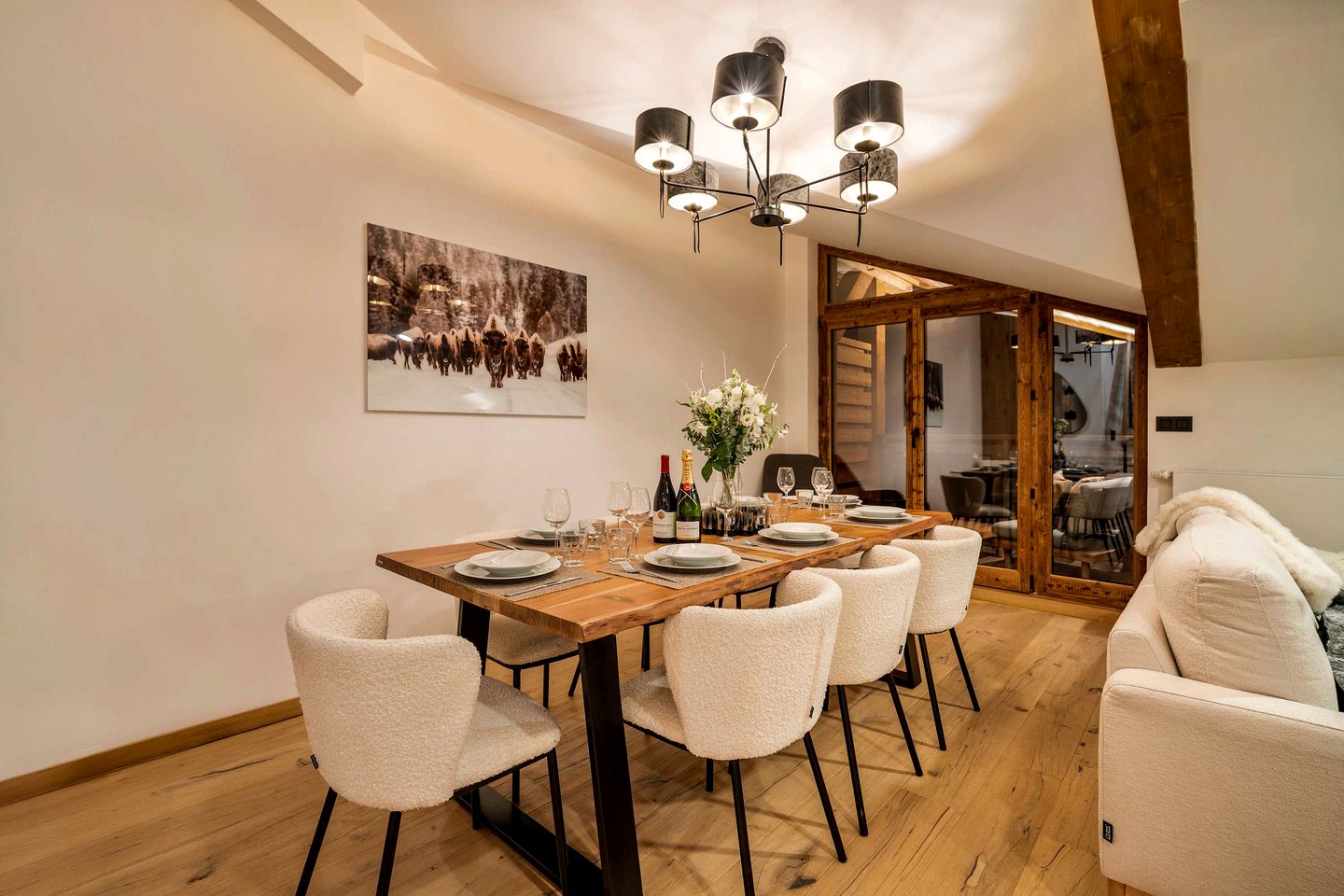 Luxury Alpine Penthouse with Private Sauna near Ski Lifts in Courchevel, France