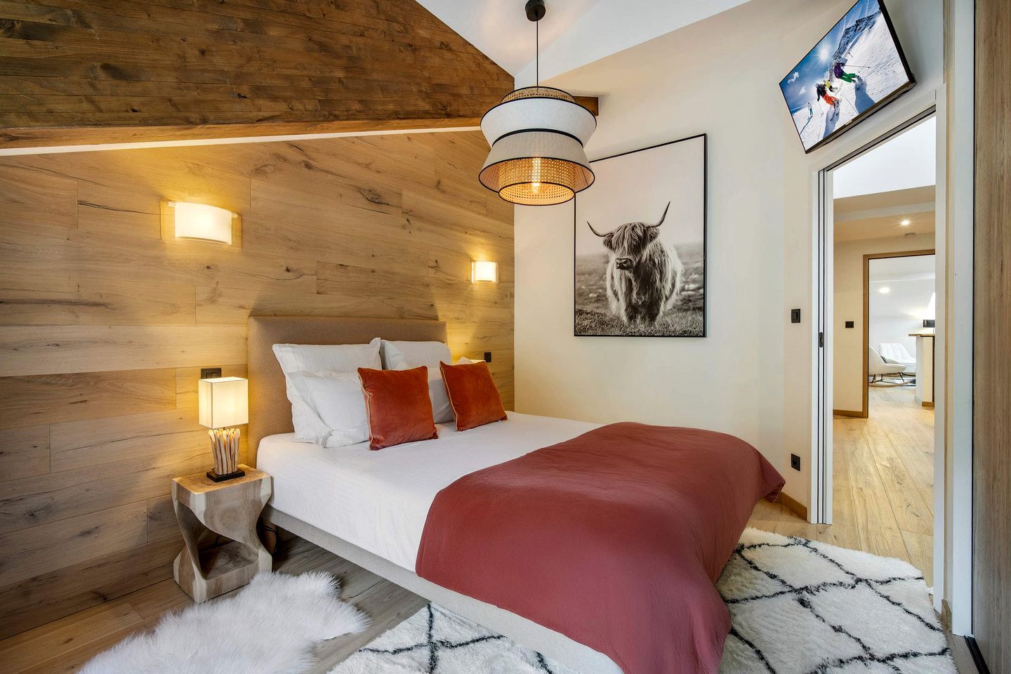 Luxury Alpine Penthouse with Private Sauna near Ski Lifts in Courchevel, France