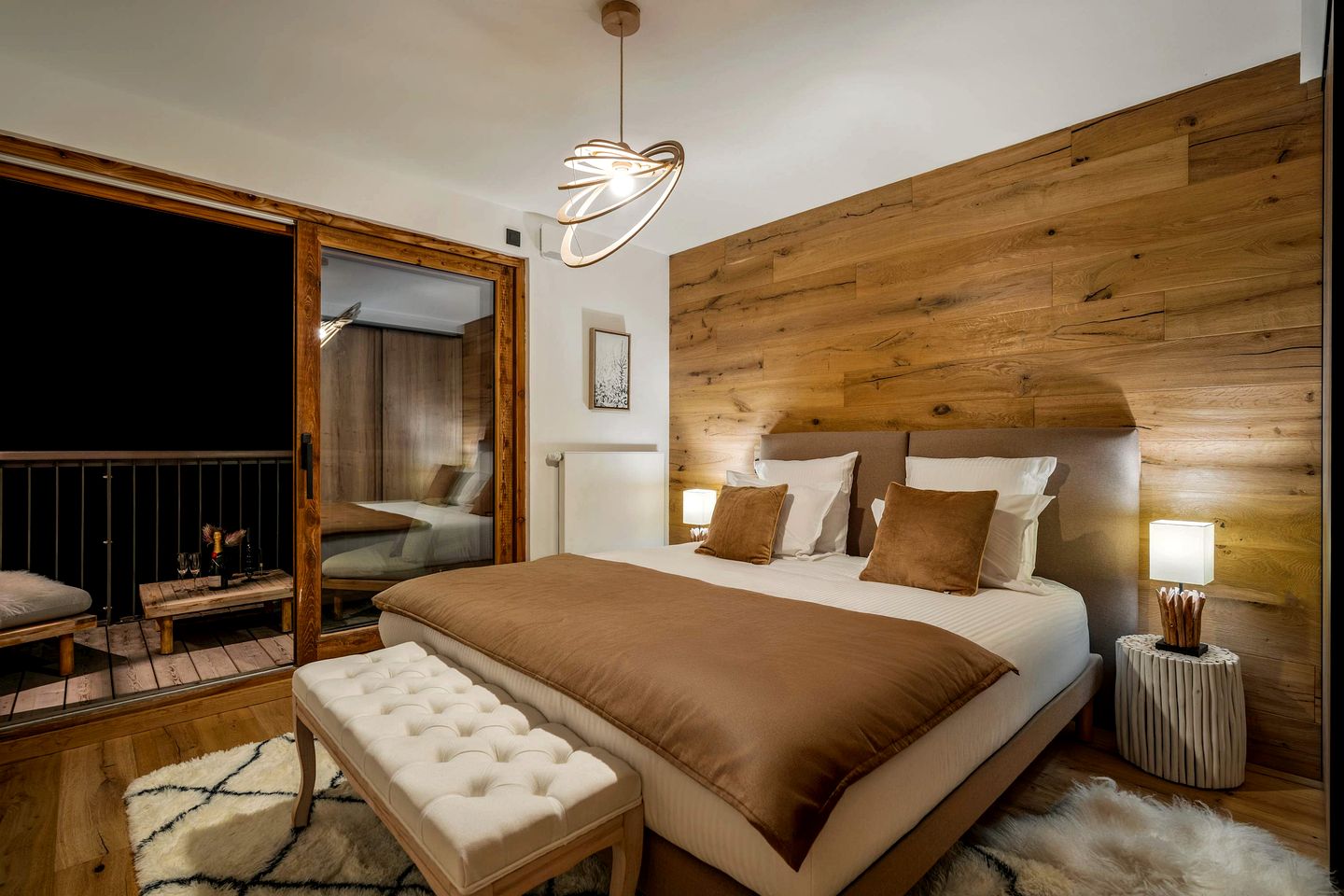 Luxury Alpine Penthouse with Private Sauna near Ski Lifts in Courchevel, France