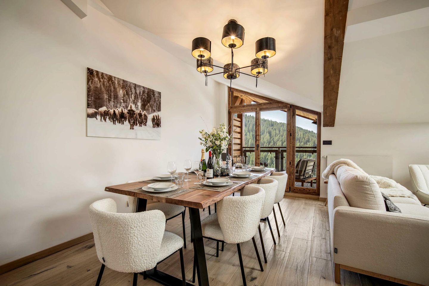 Luxury Alpine Penthouse with Private Sauna near Ski Lifts in Courchevel, France