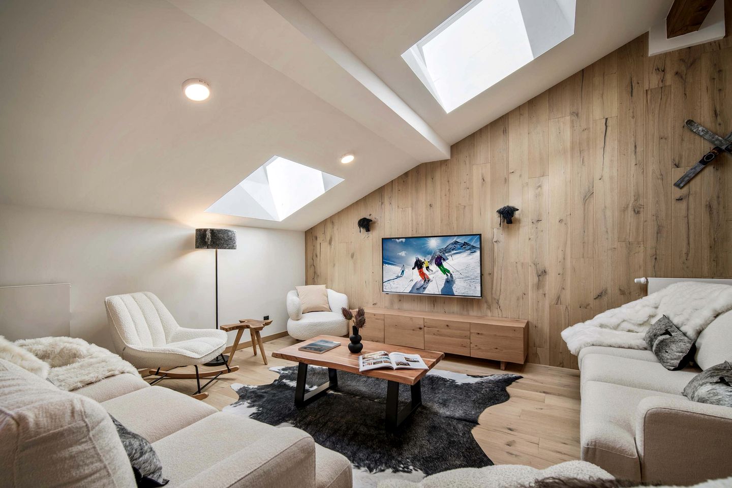 Luxury Alpine Penthouse with Private Sauna near Ski Lifts in Courchevel, France