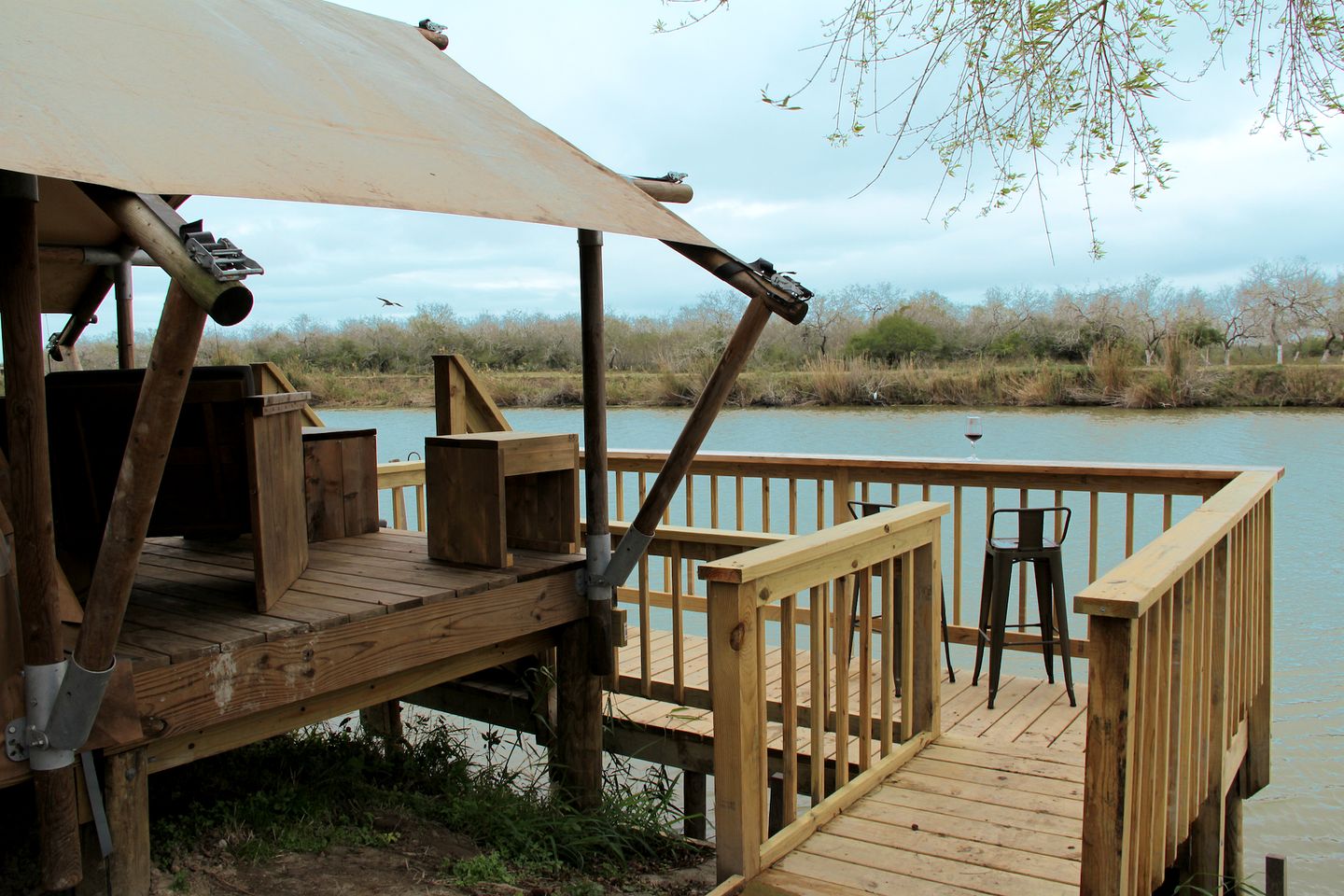 Safari Tent Glamping Minutes from SpaceX Launches in Brownsville, TX