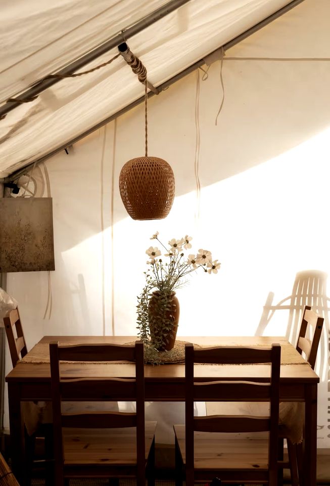 Luxury Safari Tent with Outdoor Clawfoot Tub and Firepit, Near Honey Grove, Texas