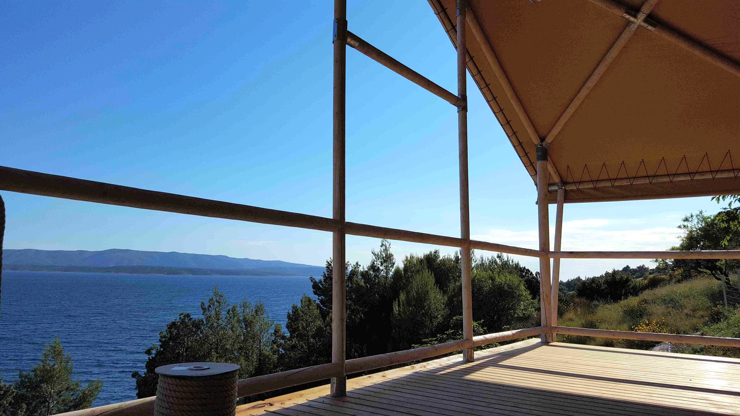 Luxury Safari Tent for a Unique Glamping Getaway on the Island of Brac, Croatia