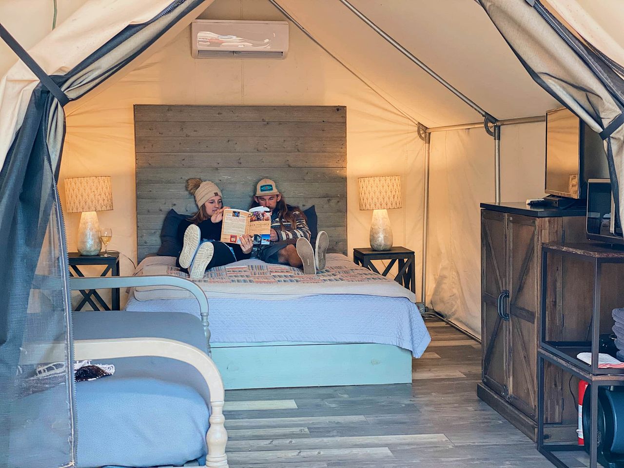 Luxury Safari Tent near Kingsbury, Texas
