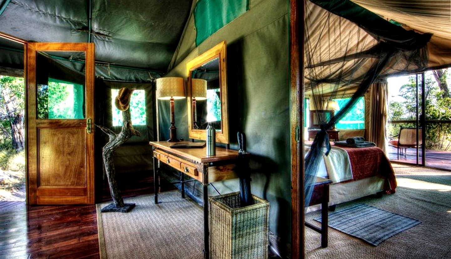 Luxury Safari Tents in the Xakanaxa Region of Botswana