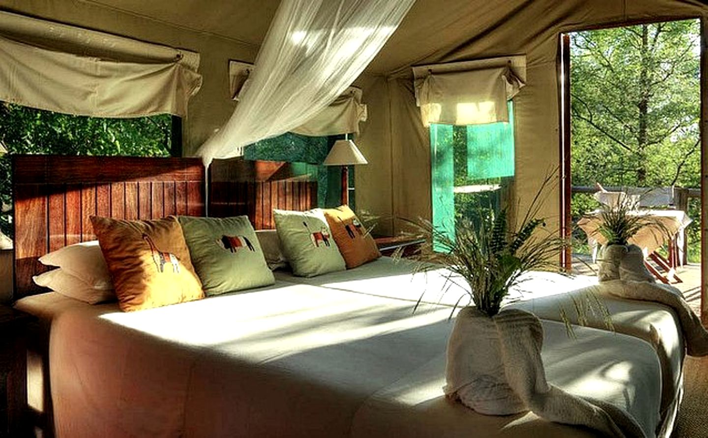 Luxury Safari Tents in the Xakanaxa Region of Botswana