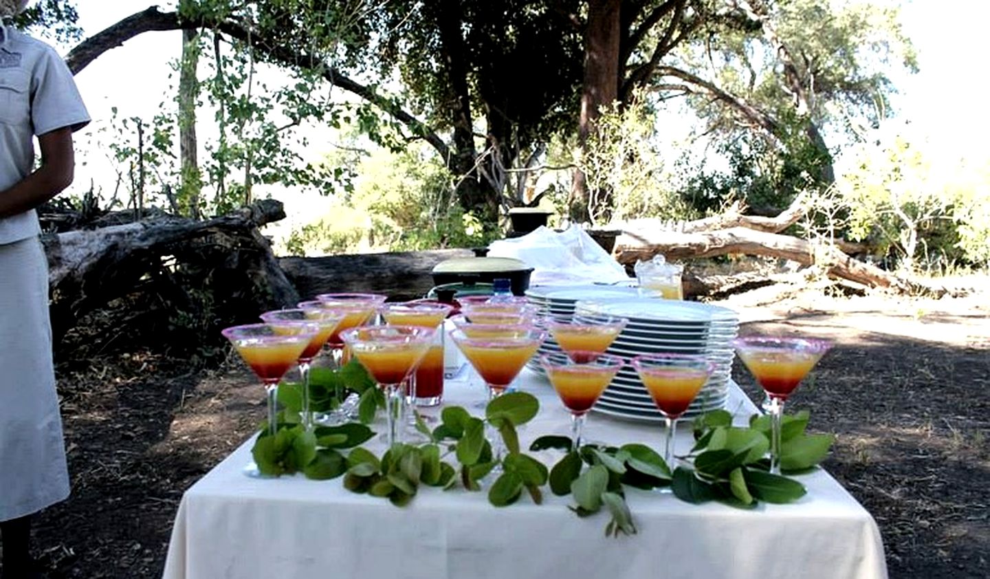 Luxury Safari Tents on Nxaragha Island in the Okavango Delta of Botswana