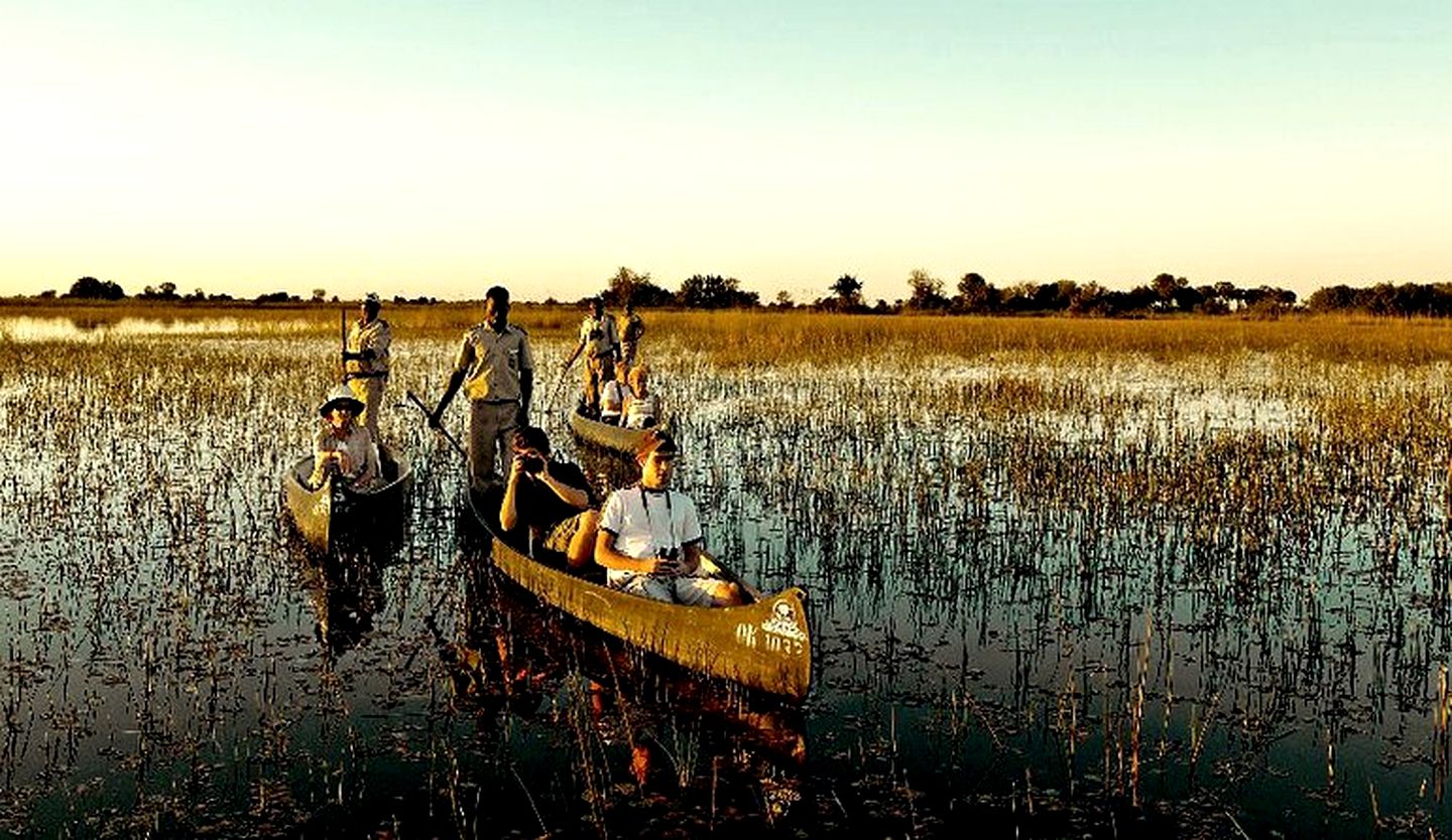 Luxury Safari Tents on Nxaragha Island in the Okavango Delta of Botswana