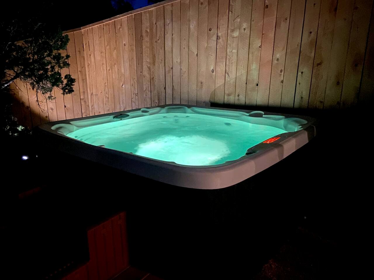 Scenic Hill Country Safari Tent Retreat with Hot Tub near Lake Travis in Marble Falls, Texas