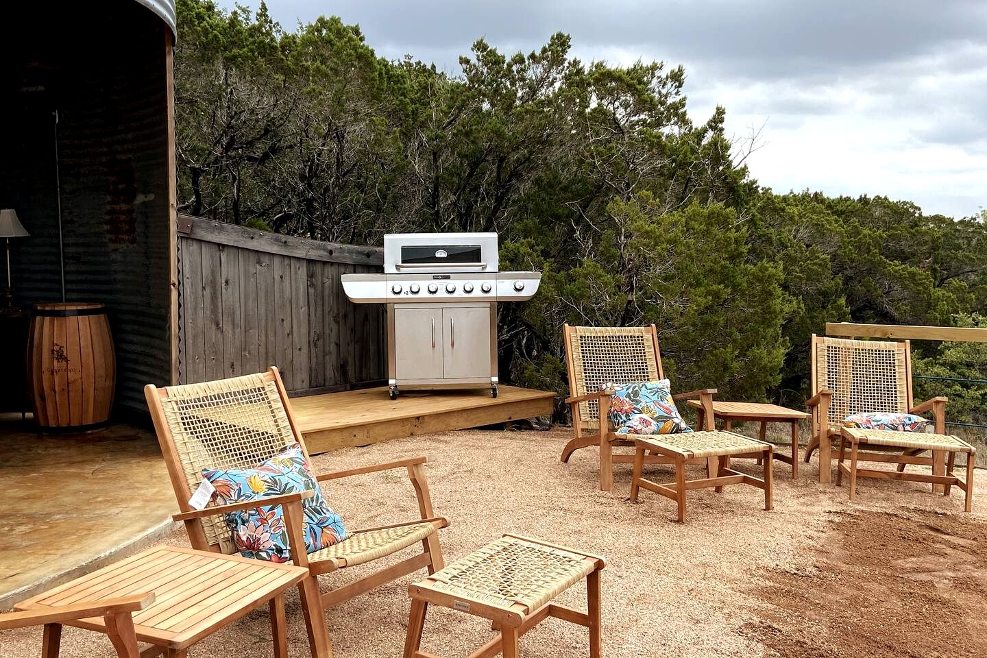 Romantic Hilltop Safari Glamping Tent with Lake Views near Lake Travis in Marble Falls, Texas