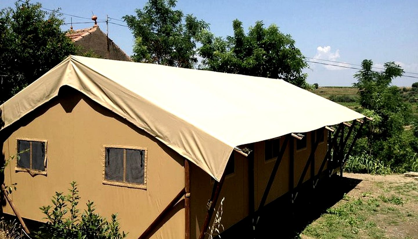 Luxury Tent Hidden Inside Vineyard in Southern France