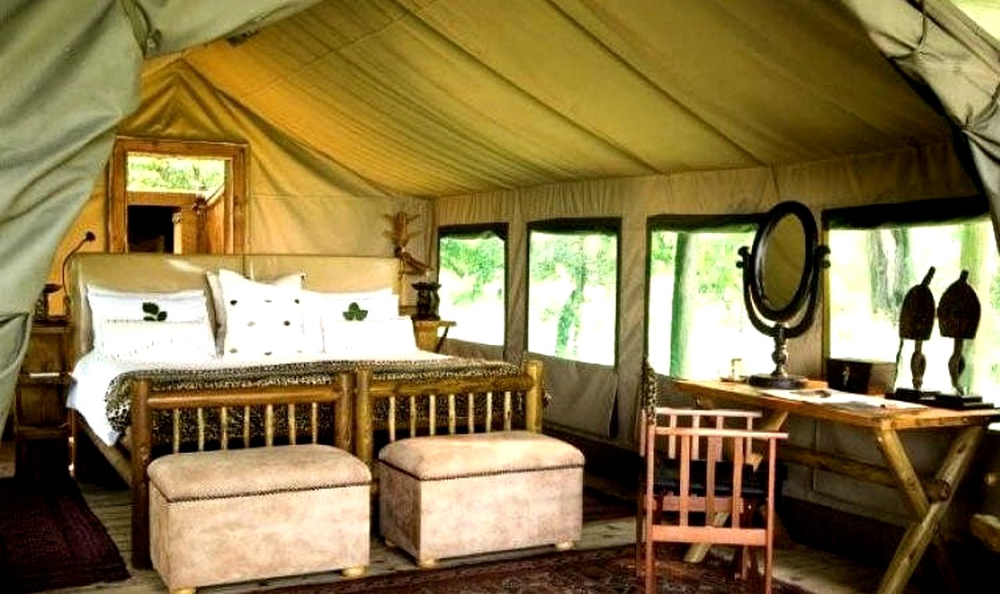 Luxury Tents in the Moremi Game Reserve of Botswana