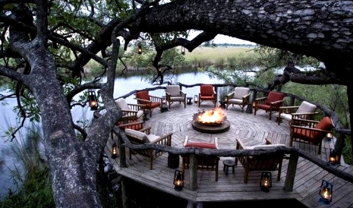 Luxury Tents in the Moremi Game Reserve of Botswana