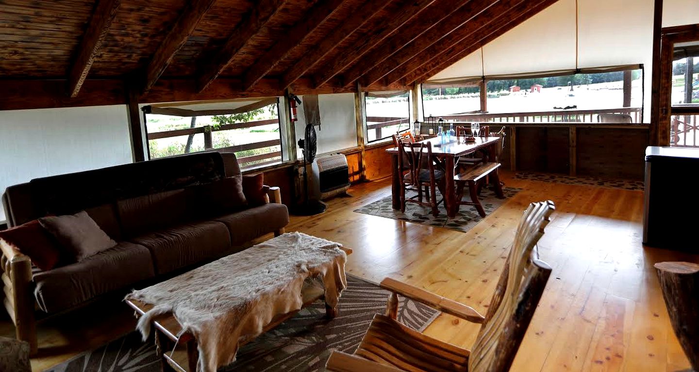 Luxury Tents Situated Within Nature Preserve in Central Wisconsin