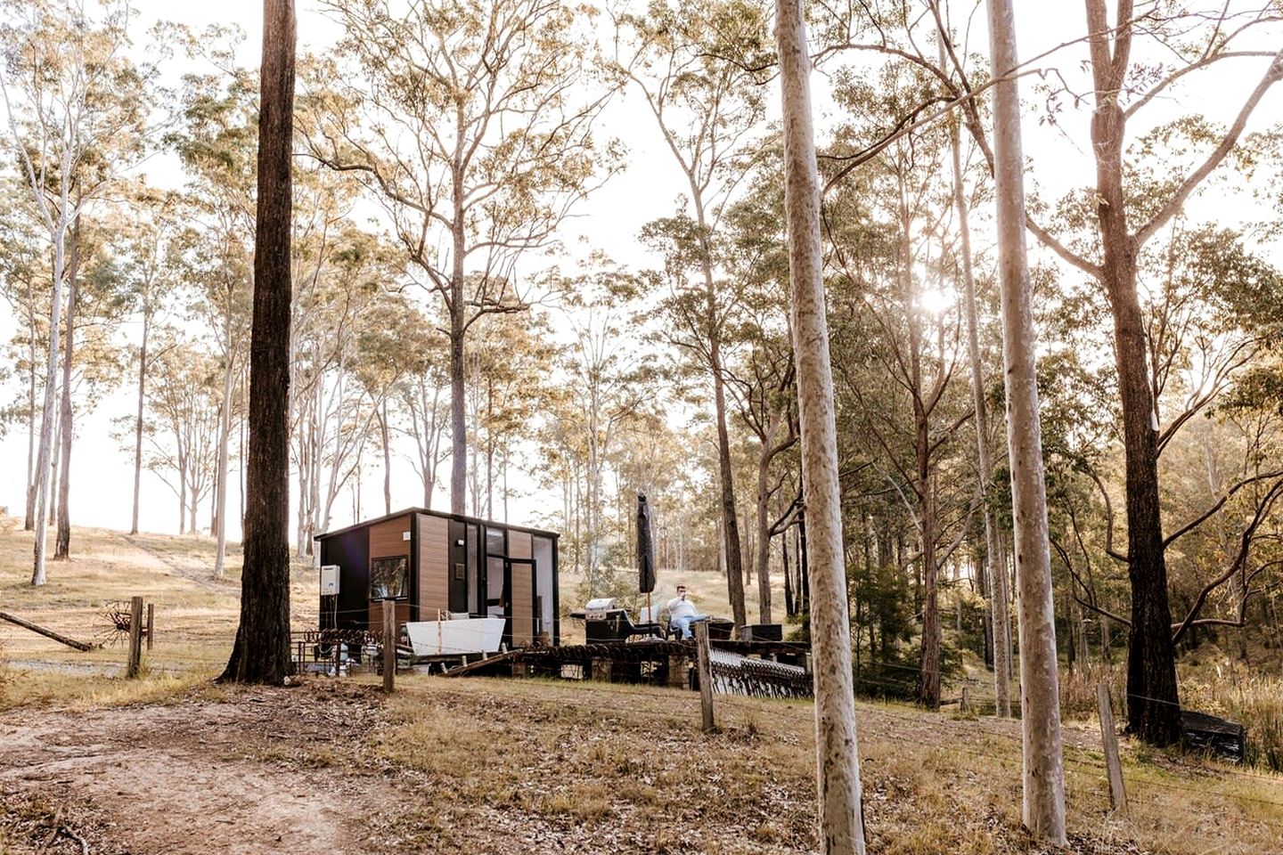 Luxury Tiny House with Firepit, Barbecue and Outdoor Bathtub in New South Wales, Australia