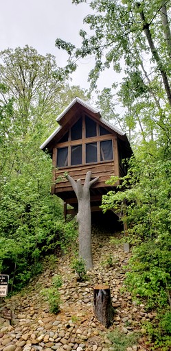 Wooden Tree Houses with Lovely Mountain Views in Gatlinburg, Tennesse