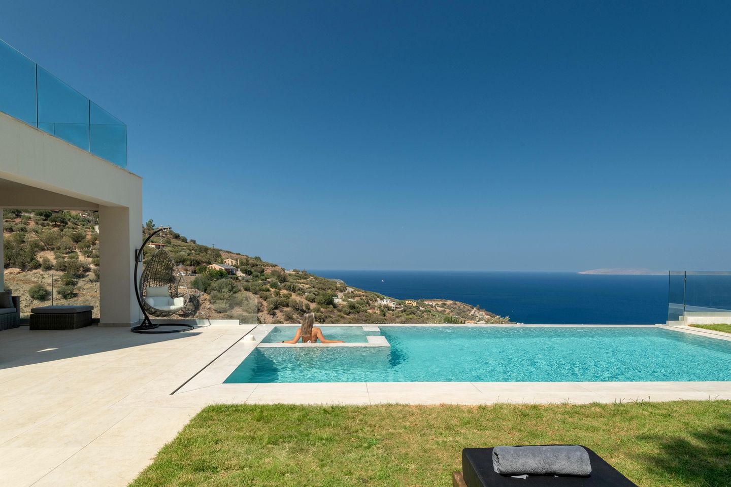 Modern 4-Bedroom Villa with Private Pool & Sea Views in Rodia, Crete