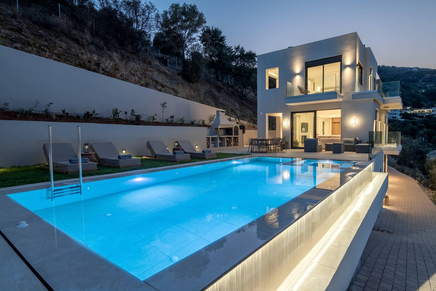 Luxurious Villa with Private Pool and Sea Views near Rhodia, Rhodes