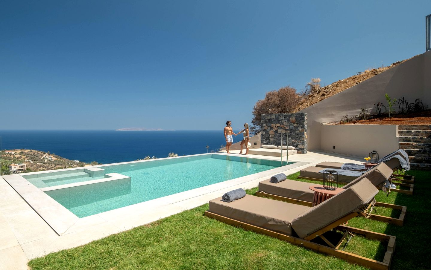 Luxurious Villa with Private Pool and Sea Views near Rhodia, Rhodes